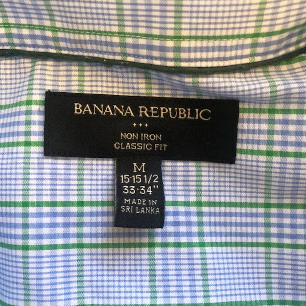 Mens Banana‎ Republic Classic Fit Non Iron Medium